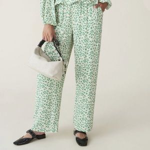 Printed Crepe Pants by Ganni.